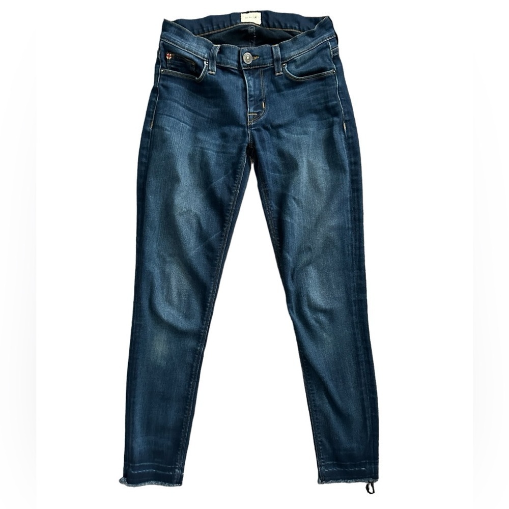 Hudson Krista low rise cropped skinny released hem jeans size 26/4 medium wash